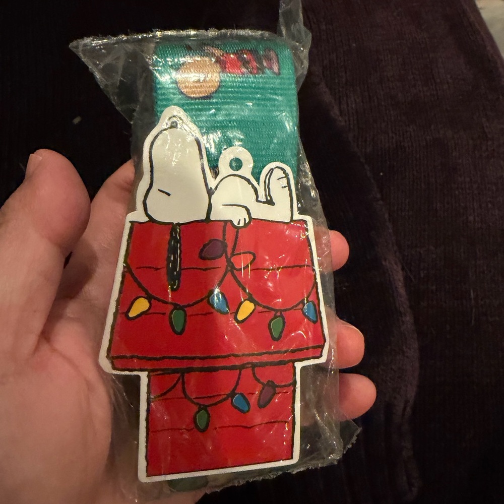Harveys Snoopy Peanuts Christmas Click n Carry Purse Strap